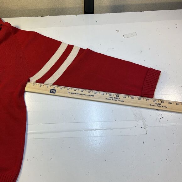 OHIO STATE COLLEGE FOOTBALL BUCKEYES PULLOVER 1/4 ZIP BRUZER SWEATER Mens L - Picture 5 of 5